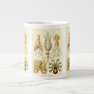 Grande Tasse Poulpe Vintage Gamochonia par Ernst Haeckel