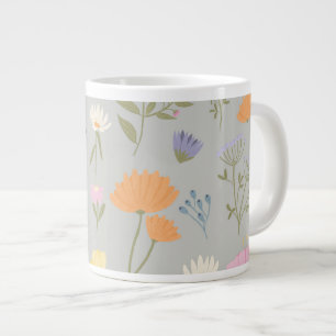 Grande Tasse Prairie colorée sur gris
