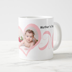 Grande Tasse Première fête des mères avec un bébé Photo Mug
