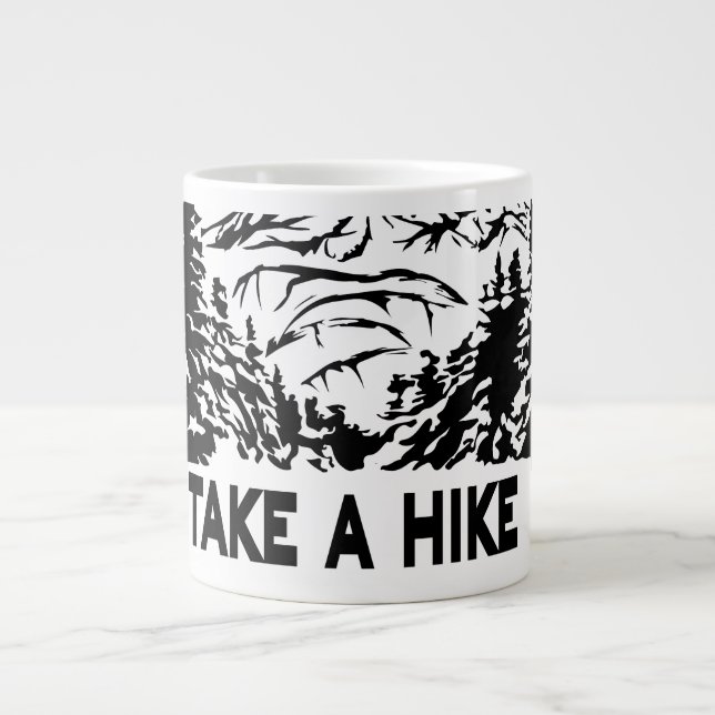Grande Tasse Prenez une citation Hippique paysage montagnard mo (Devant)