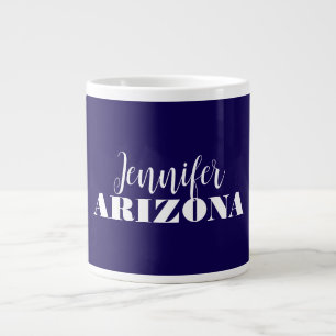 Grande Tasse Professionnel élégant moderne minimaliste bleu fon