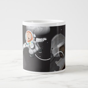 Grande Tasse Promenade spatiale d'astronaute à l'extérieur de l
