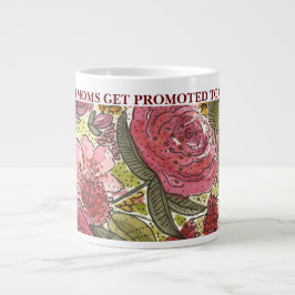 Grande Tasse Promu aux Grandma Fleurs roses