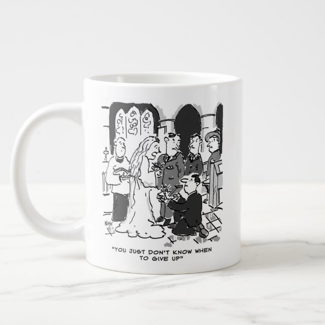 Grande Tasse Proposition de jour de mariage inappropriée - Drôl (Gauche)