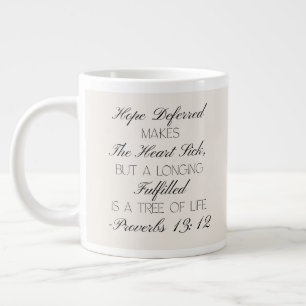 Grande Tasse Proverbes 13:12 Espoir Mug Verset Biblique