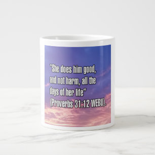 Grande Tasse Proverbes 31:12 WEBU Mug
