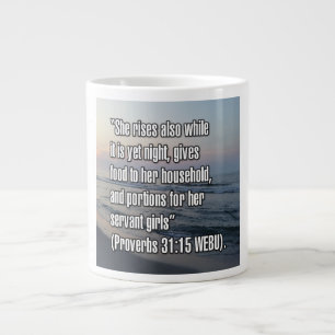 Grande Tasse Proverbes 31:15 WEBU Mug