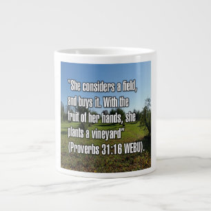 Grande Tasse Proverbes 31:16 WEBU Mug