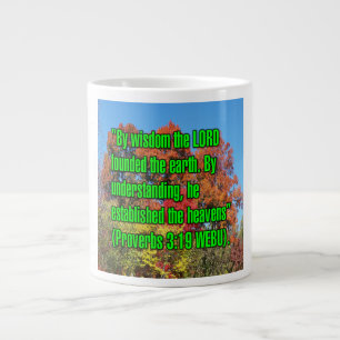 Grande Tasse Proverbes 3:19 WEBU Mug