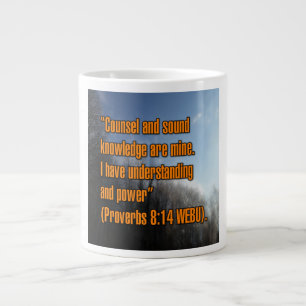Grande Tasse Proverbes 8:14 WEBU Mug