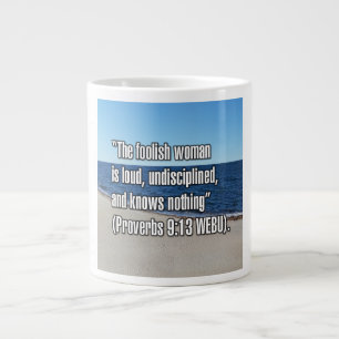 Grande Tasse Proverbes 9:13 WEBU Mug