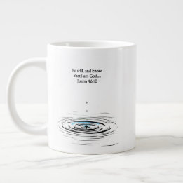 Grande Tasse Psalm 46:10 Christian Mug Inspirational Gift