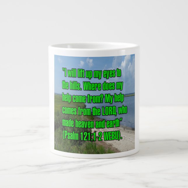 Grande Tasse Psaume 121:1-2 Mug WEBU (Devant)