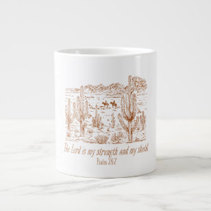 Grande Tasse Psaume occidental 28:7L'Éternel est ma force
