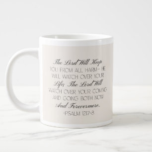 Grande Tasse Psaumes 121:7-8 Mug Verset Biblique Espoir