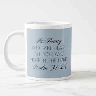 Grande Tasse Psaumes 31:24 Mug Verset Biblique Espoir