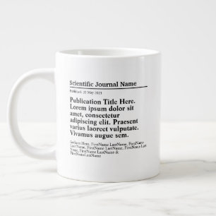 Grande Tasse Publication personnalisée Jumbo 20oz Mug