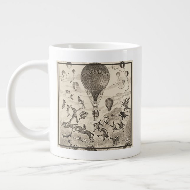Grande Tasse Publicité Française Pour Le Fabricant De Ballons (Gauche)