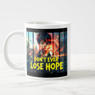 Grande Tasse Puissant message d'espoir - Boy Behind Bars War-Th