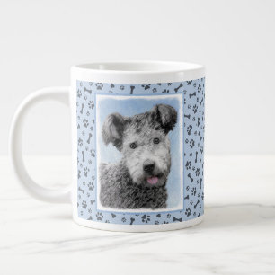 Grande Tasse Pumi Peinture - Cute Original Chien Art