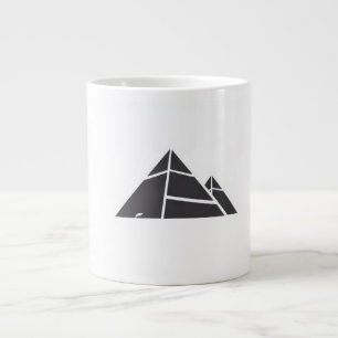 Grande Tasse Pyramides noires et blanches