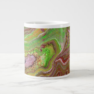 Grande Tasse Questions 1 Wild Green Maroon Drink Mug
