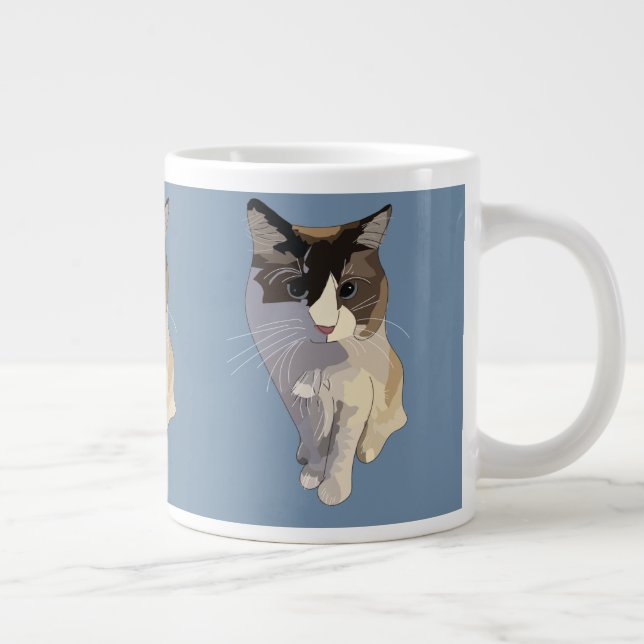 Grande Tasse Ragdoll cat, Dusty Blue (Droite)