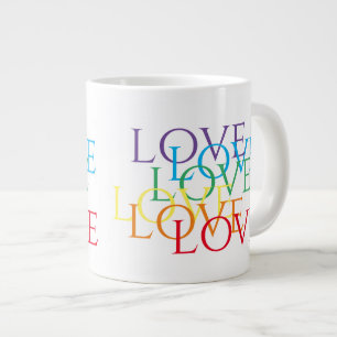 Grande Tasse RAINBOVE LOVE Big White Mug