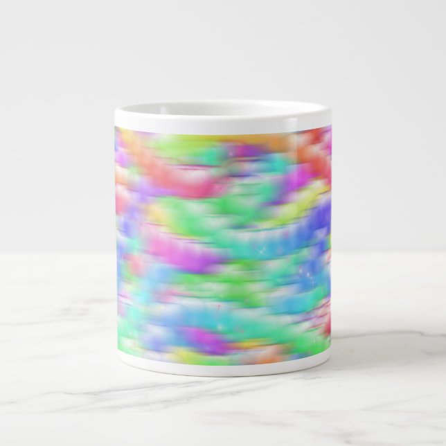 Grande Tasse Rainbow sparkle bubbles (Devant)