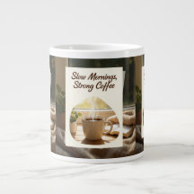 Ralentir les matinées Café fort Mug de café cosy