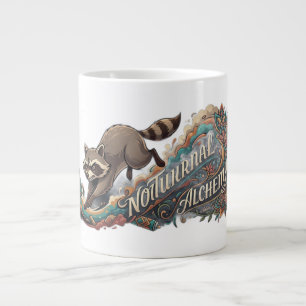 Grande Tasse Raton laveur d'Alchimie Nocturne à manches longues