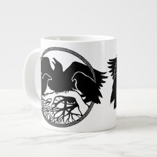 Grande Tasse Raven Art Mug Wild Bird Café Mug Raven Cup