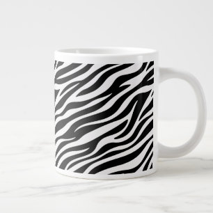 Grande Tasse Rayures de zèbre Motif sans couture Impression d'a