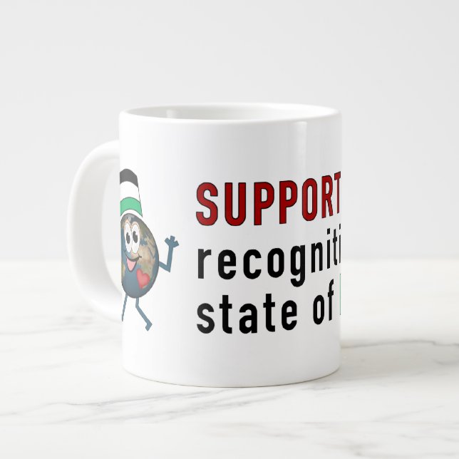 Grande Tasse Reconnaissance mondiale de l'État palestinien (Devant gauche)