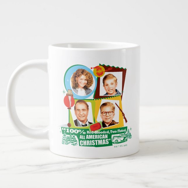 Grande Tasse Red-Blooded, Two Fisted, All American Christmas (Gauche)