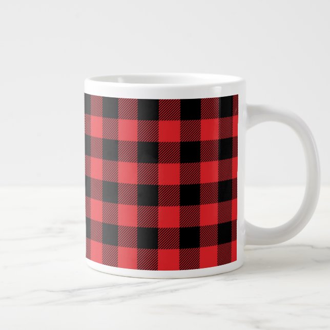 Grande Tasse Red Flannel Buffalo Check Motif (Droite)