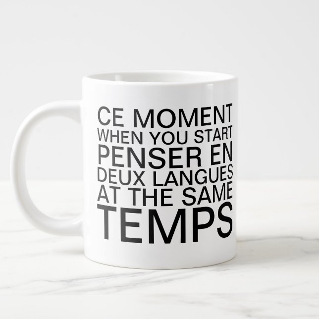 Grande Tasse Réflexion sur la typographie de la grammaire franç (Gauche)
