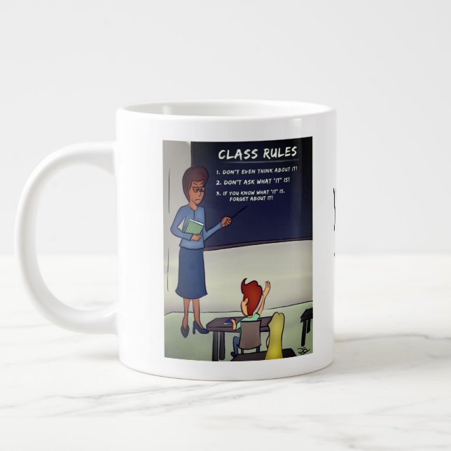Grande Tasse Règles de classe Bouchon de spécialité (Gauche)