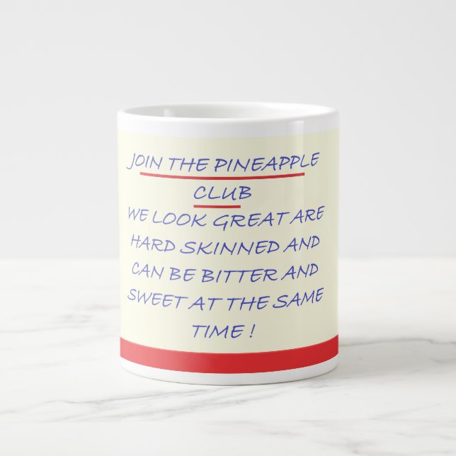 GRANDE TASSE REJOINDRE LE CLUB FUN MESSAGE BLEU ET ROUGE (Devant)