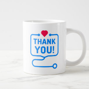 Grande Tasse Remerciements  Stéthoscope cardiaque