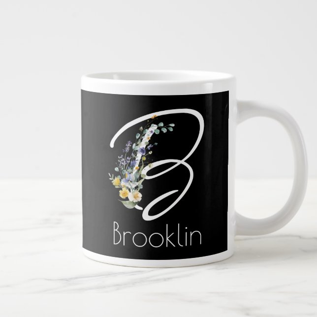 Grande Tasse Retirement gift employer  Monogram wildflower (Droite)