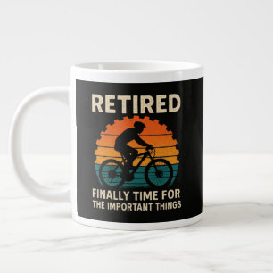 Grande Tasse Retraité Enfin le Temps pour les Choses Importante