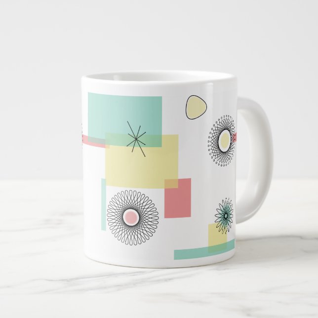Grande Tasse Retro Geo (Devant droit)