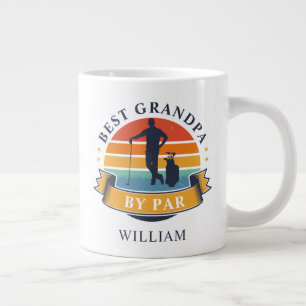 Grande Tasse Retro Golfing Best Grand-pa By Par Personnalisé