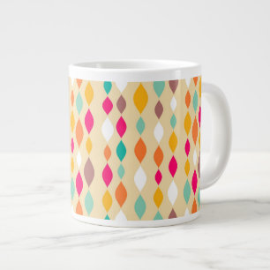 Grande Tasse Rétro motif d'abrégé sur style