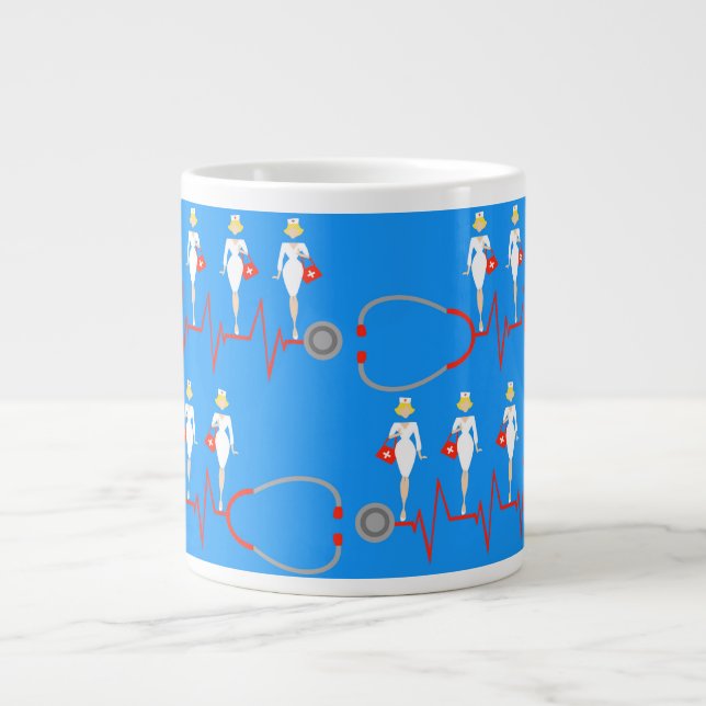Grande Tasse Retro Nurse Mug (Devant)