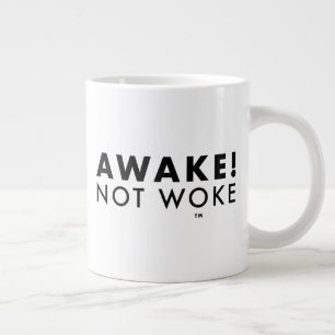Grande Tasse Réveillez-vous ! Pas Woke™ LOGO Géant Jumbo Mug