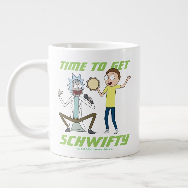 Grande Tasse RICK ET MORTY™| Il Est Temps D'Obtenir Schwifty (Gauche)