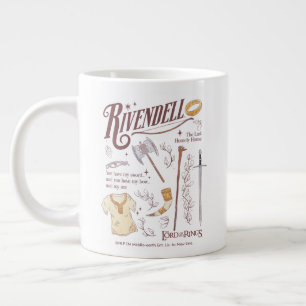 Grande Tasse RIVENDELL™ Collage Aquarelle Graphique