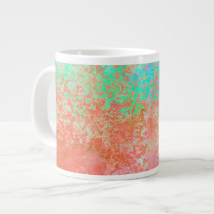 Grande Tasse Rivière de feu Orange alcool Encre Abstraite